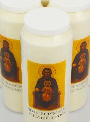 Lot de 6 Bougies de Neuvaine Notre Dame de Montserrat