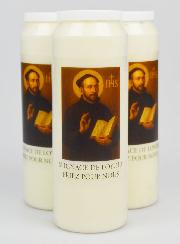 Lot de 3 Bougies de Neuvaine à Saint Ignace de Loyola