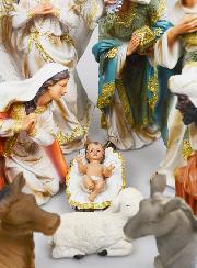 Crèche de Noël Complète 11 Santons - 30cm