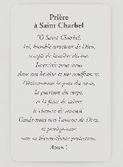 Lot de 10 Cartes de Prière à Saint Charbel
