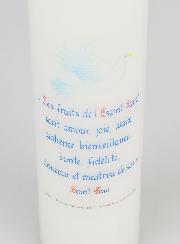Cierge de Confirmation Les Fruits de l'Esprit Saint - 20cm