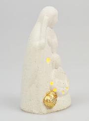 Statue de la Sainte Famille Lumineuse en Porcelaine - 11cm