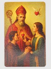 Lot de 10 Cartes de Prière à Saint Valentin