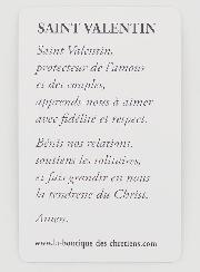 Lot de 10 Cartes de Prière à Saint Valentin