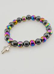 Bracelet en Pierres Naturelles - Titane de Quartz & Hématite