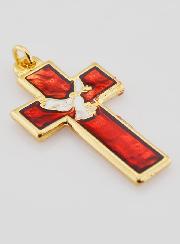 Pendentif de Confirmation Esprit Saint & Pax - Rouge