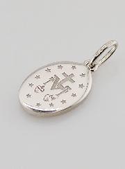 Médaille Miraculeuse Argent & Émail Bleu