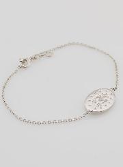 Bracelet Médaille Miraculeuse - Argent & Émail Bleu