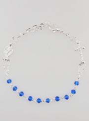 Bracelet Dizainier Médaille Miraculeuse & Croix - Bleu