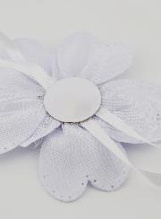 Cadeau de Baptême - Médaille de Berceau Fleur - Ange Gardien