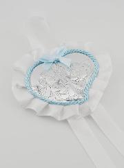 Cadeau de Baptême - Médaille de Berceau Coeur & Ange Gardien