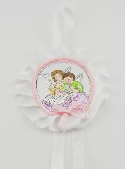 Cadeau de Baptême - Médaille de Berceau Anges Gardiens