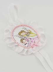 Cadeau de Baptême - Médaille de Berceau Ange Lanterne