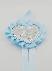 Cadeau de Baptême - Médaille de Berceau Coeur Sainte Famille