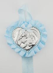 Cadeau de Baptême - Médaille de Berceau Vierge à l'Enfant