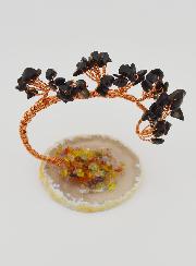 Arbre de Vie sur Agate - Obsidienne