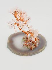 Arbre de Vie sur Agate - Quartz Rose