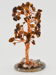 Arbre de Vie sur Agate - Oeil de Tigre