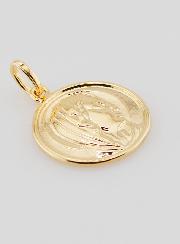 Médaille Vierge Marie Plaqué Or - 17mm
