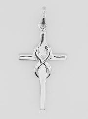 Pendentif Croix en Argent 25mm - Infini