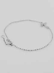 Bracelet Religieux en Argent & Croix Strass