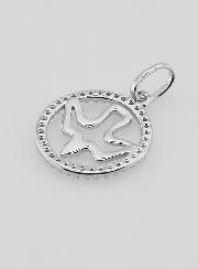 Médaille Saint Esprit Ajourée en Argent 925 - 15mm