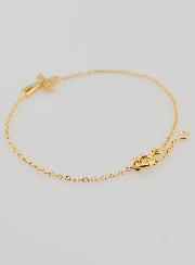 Bracelet Religieux en Plaqué Or & Croix Strass