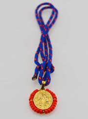 Médaille Miraculeuse Perles Rouges - Cordon
