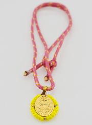 Collier Cordon Miraculeuse & Perles Jaunes