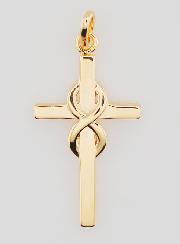 Pendentif Croix Plaqué Or 25mm - Infini