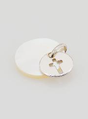 Médaille Jeton Argent & Nacre - Croix