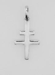 Pendentif Croix de Lorraine en Argent - 18mm