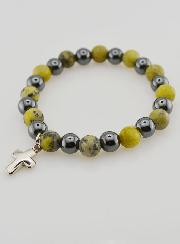 Bracelet Pierres Naturelles - Hématite & Serpentine