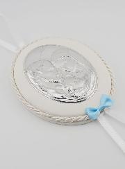 Cadeau de Baptême Garçon - Médaille de Berceau Sainte Famille