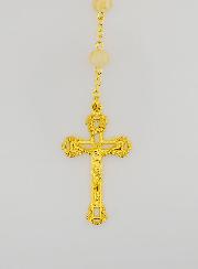 Chapelet Perles de Verre Orange - Miraculeuse