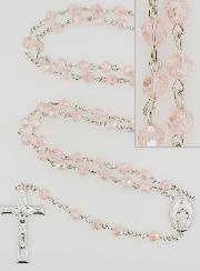 Chapelet Perles Facettées Roses - Miraculeuse