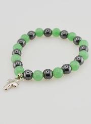 Bracelet en Pierres Naturelles d'Hématite & Aventurine