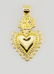 Pendentif Ex-Voto en Laiton Doré - 26mm