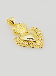 Pendentif Ex-Voto en Laiton Doré - 26mm