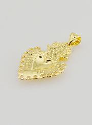 Pendentif Ex-Voto en Laiton Doré - 26mm