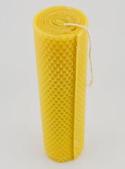 Bougie Naturelle Cire d'Abeille Alvéolée - 20 cm