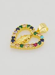 Médaille Coeur Ajouré Vierge Miraculeuse