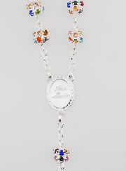 Chapelet Vierge Miraculeuse Grains Sertis Multicolores