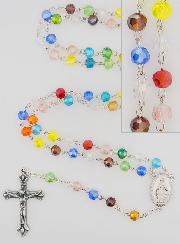 Chapelet Vierge Miraculeuse Grains Multicolores