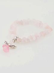 Bracelet Enfant Ange Gardien - Rose