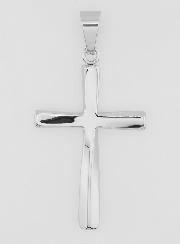 Pendentif Croix Torsadée en Inox - 45mm