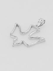 Pendentif Colombe de l'Esprit Saint en Argent - 18mm
