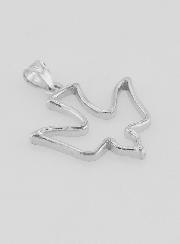 Pendentif Colombe de l'Esprit Saint en Argent - 18mm