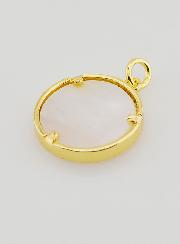 Médaille Ex Voto Nacre & Brillants - 16mm