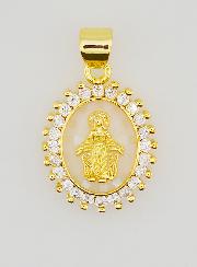 Médaille Vierge Miraculeuse Ivoire - 17mm